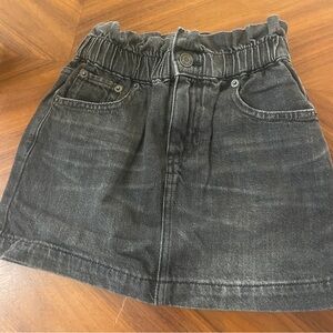 Gap Black Denim Skirt with Elastic Waist